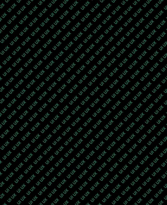 Tło z zielonymi napisami UI/UX